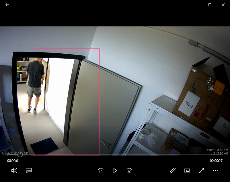 C-MOR Videoüberwachung Aufnahme unter Windows abspielen